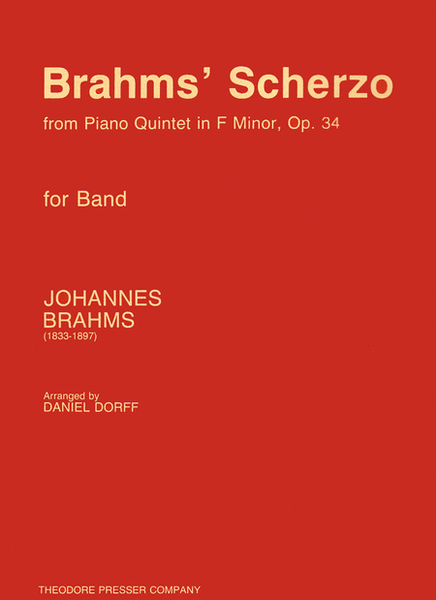 Brahms' Scherzo from Piano Quintet in F Minor, Op. 34
