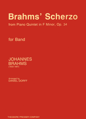 Brahms' Scherzo from Piano Quintet in F Minor, Op. 34