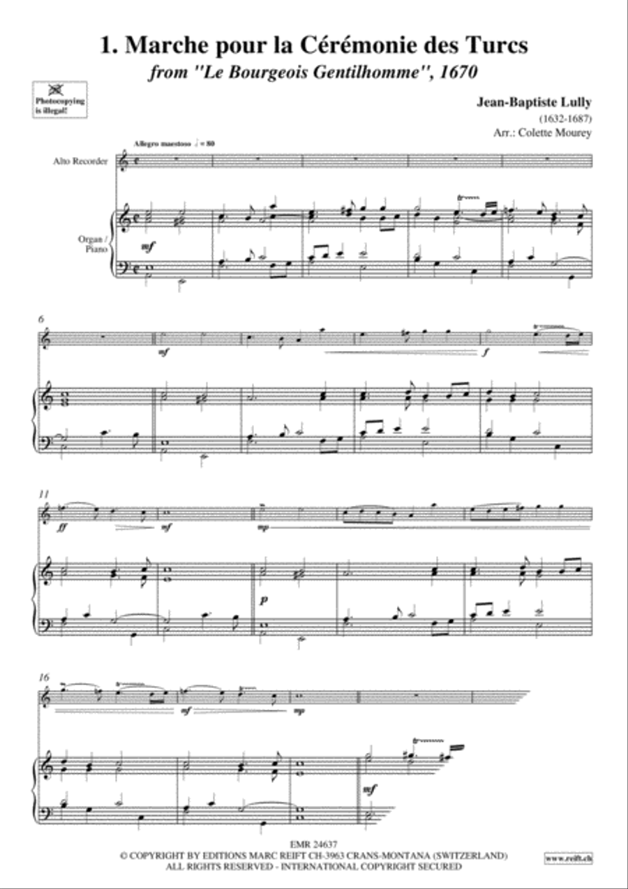 40 Greatest Baroque Hits Volume 2 Alto Recorder scores gallery preview page 3