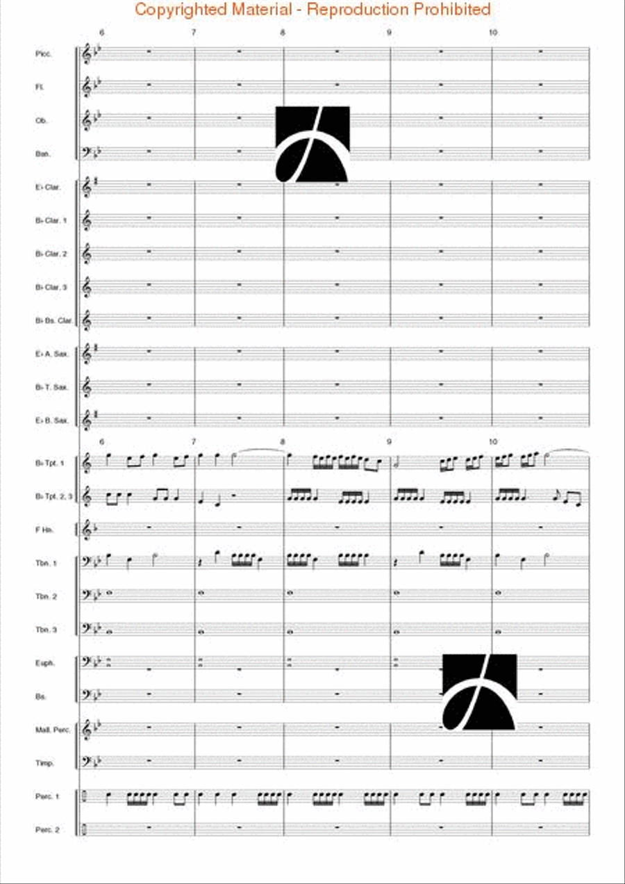 Toccata (from the Opera L'Orfeo) Concert Band scores gallery preview page 3