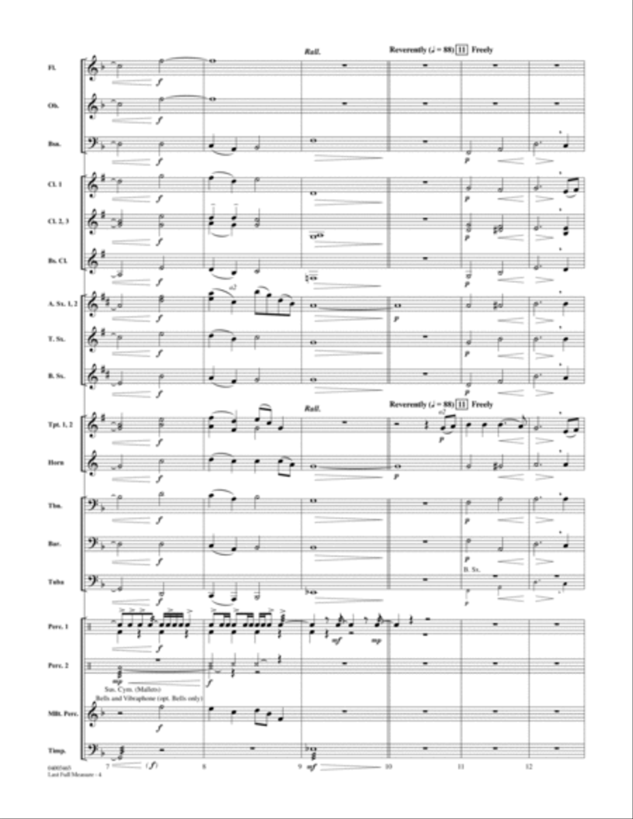 Last Full Measure (A Gettysburg Remembrance) - Full Score Concert Band scores gallery preview page 4