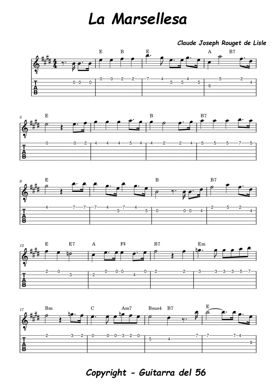 La Marsellesa Piano scores gallery preview page 1
