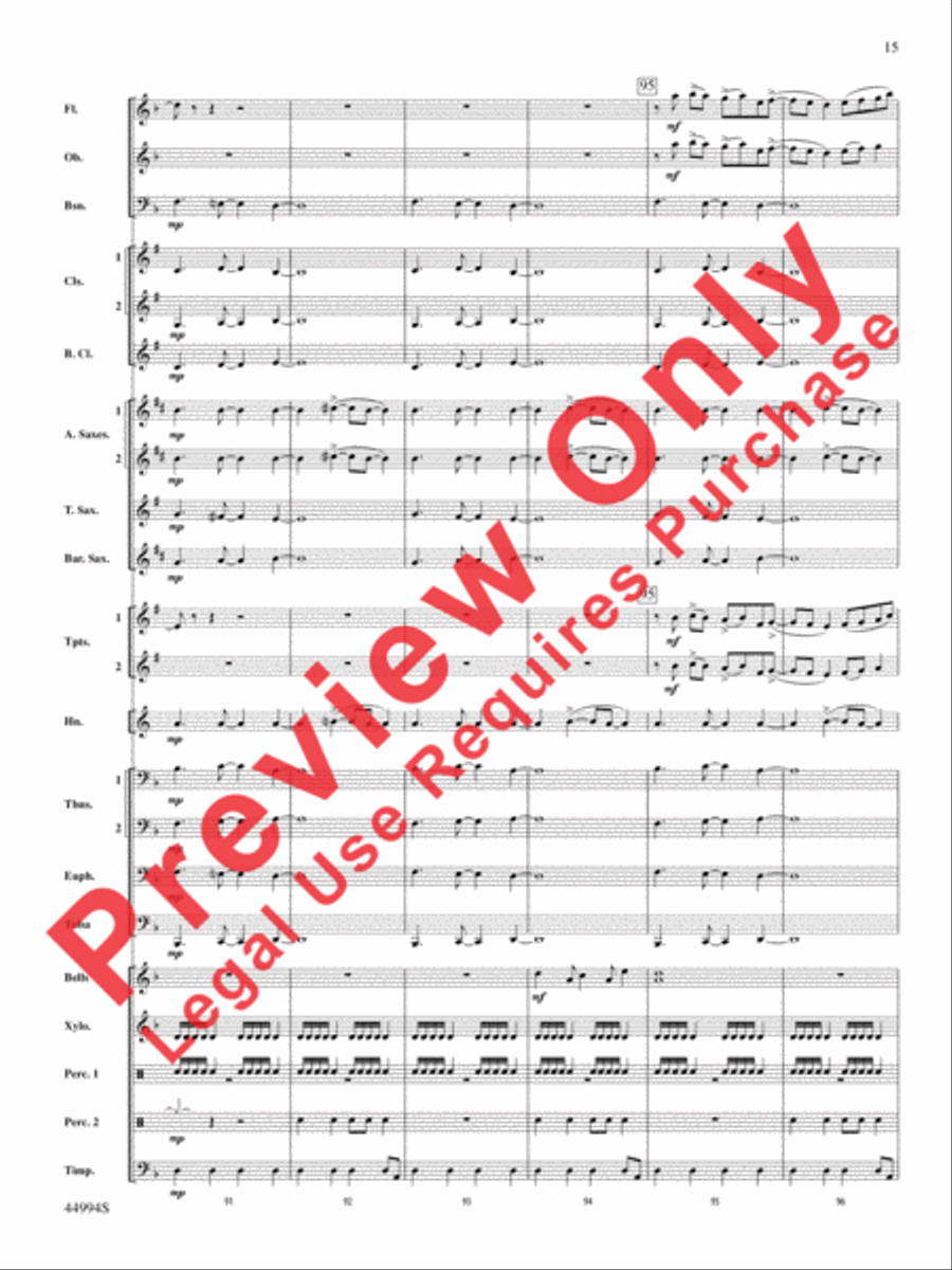 In tantum lux Concert Band scores gallery preview page 35