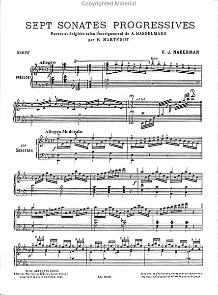 7 Sonates Progressives - Harpe