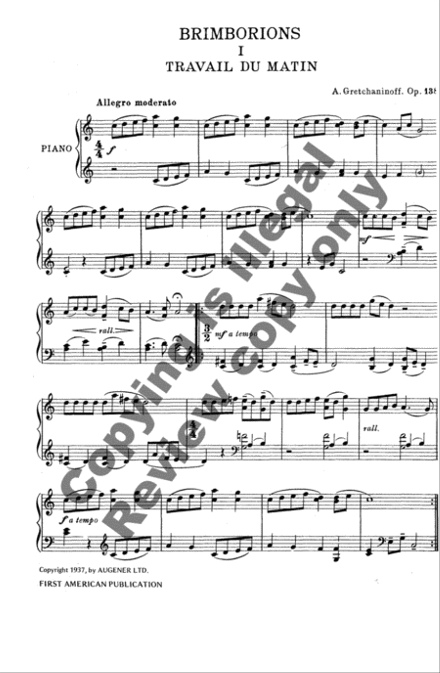 Brimborions, Op. 138 Piano Solo scores gallery preview page 4