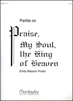 Book cover for Partita on Praise, My Soul, the King of Heaven