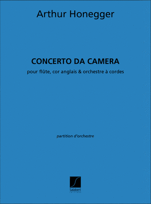 Concerto Da Camera Partition Flute Cor-Ang. Et