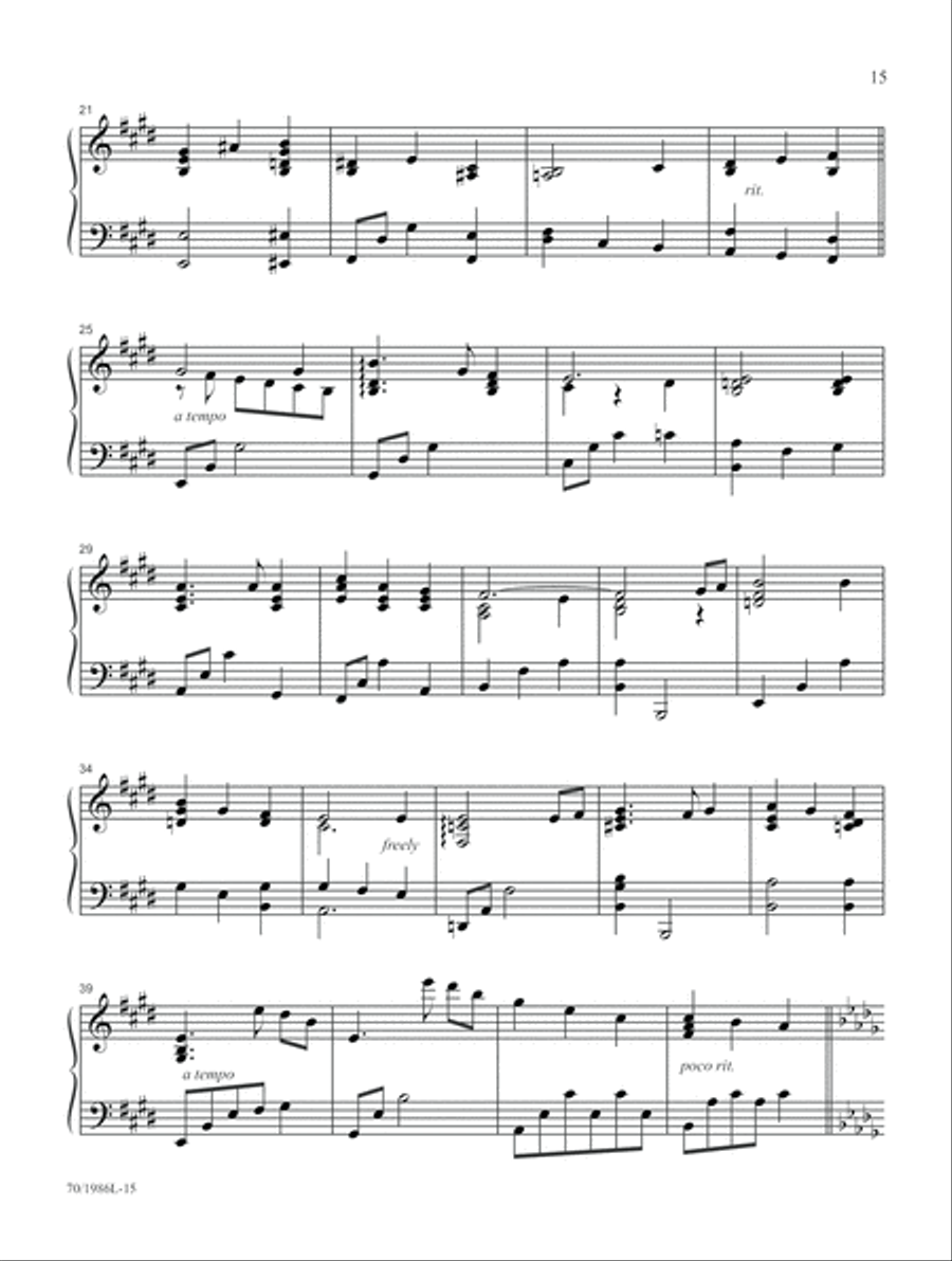 Glory and Grace Glory and Grace Piano Solo scores gallery preview page 9