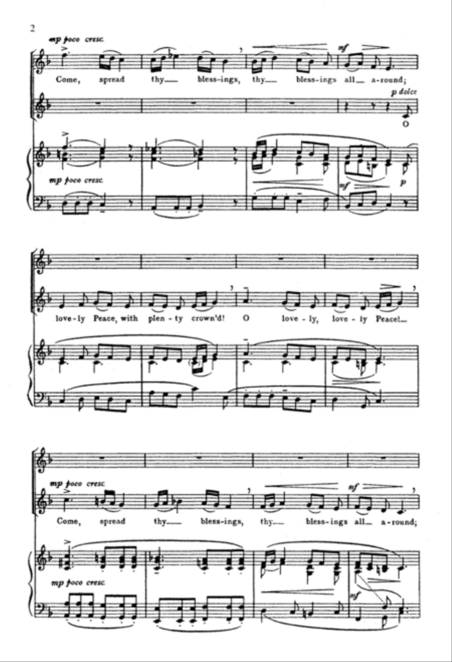 Judas Maccabeus: O Lovely Peace SA scores gallery preview page 3