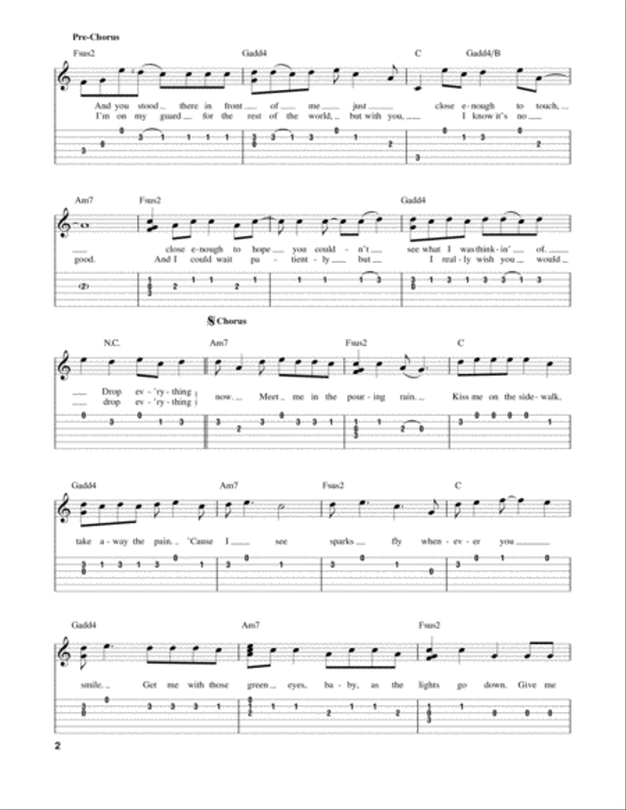 Sparks Fly Sparks Fly Acoustic Guitar scores gallery preview page 2