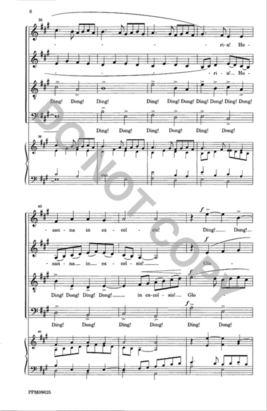 A Christmas Garland--SATB Divisi scores gallery preview page 7