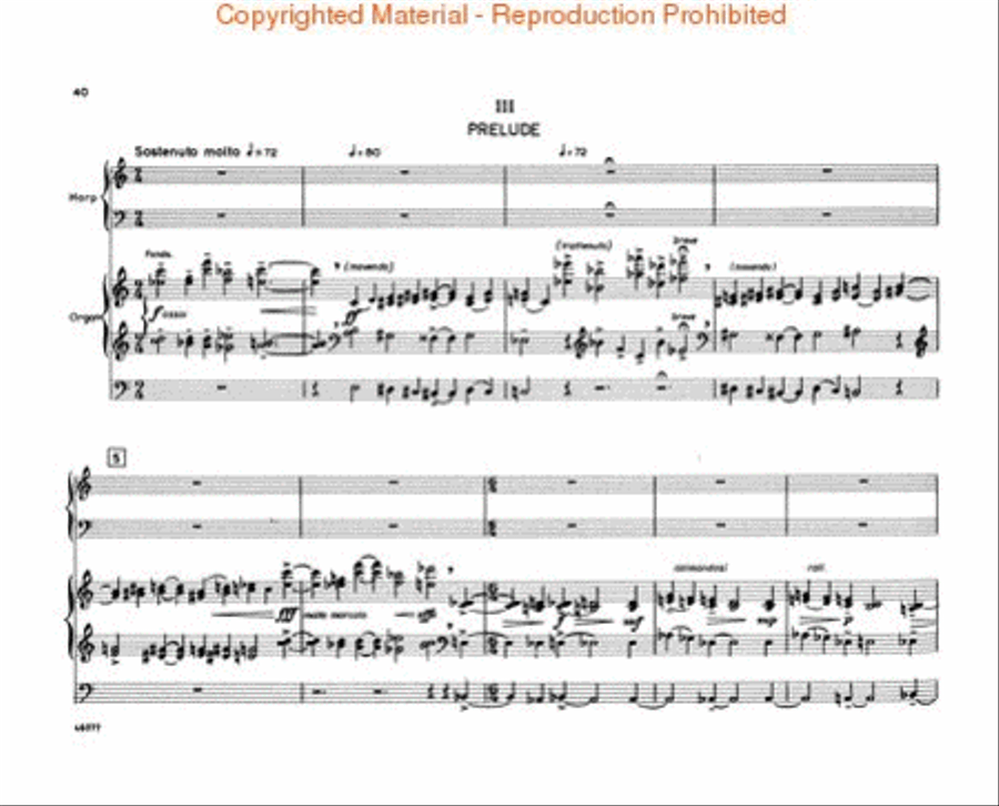 Chichester Psalms Harp scores gallery preview page 4