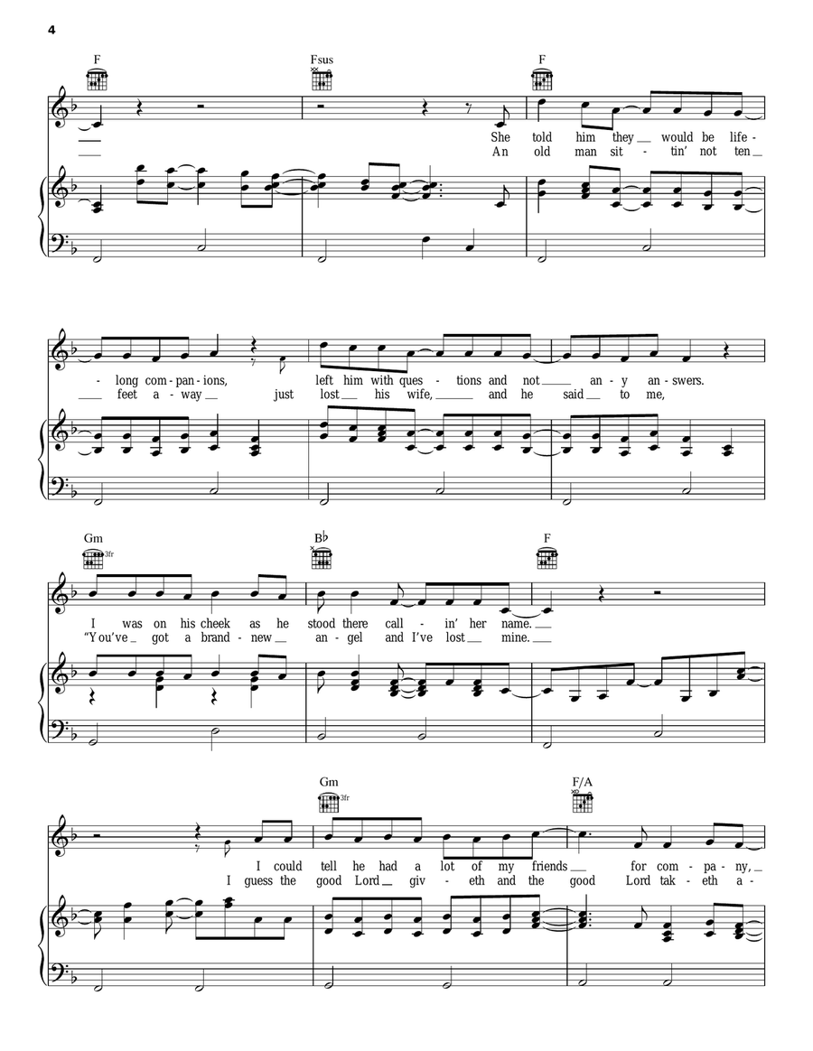 Two Teardrops Acoustic Guitar scores gallery preview page 4