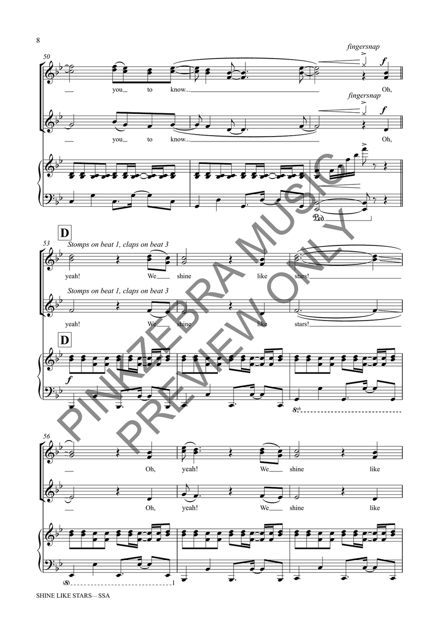 Shine Like Stars (SSA) SSA scores gallery preview page 9