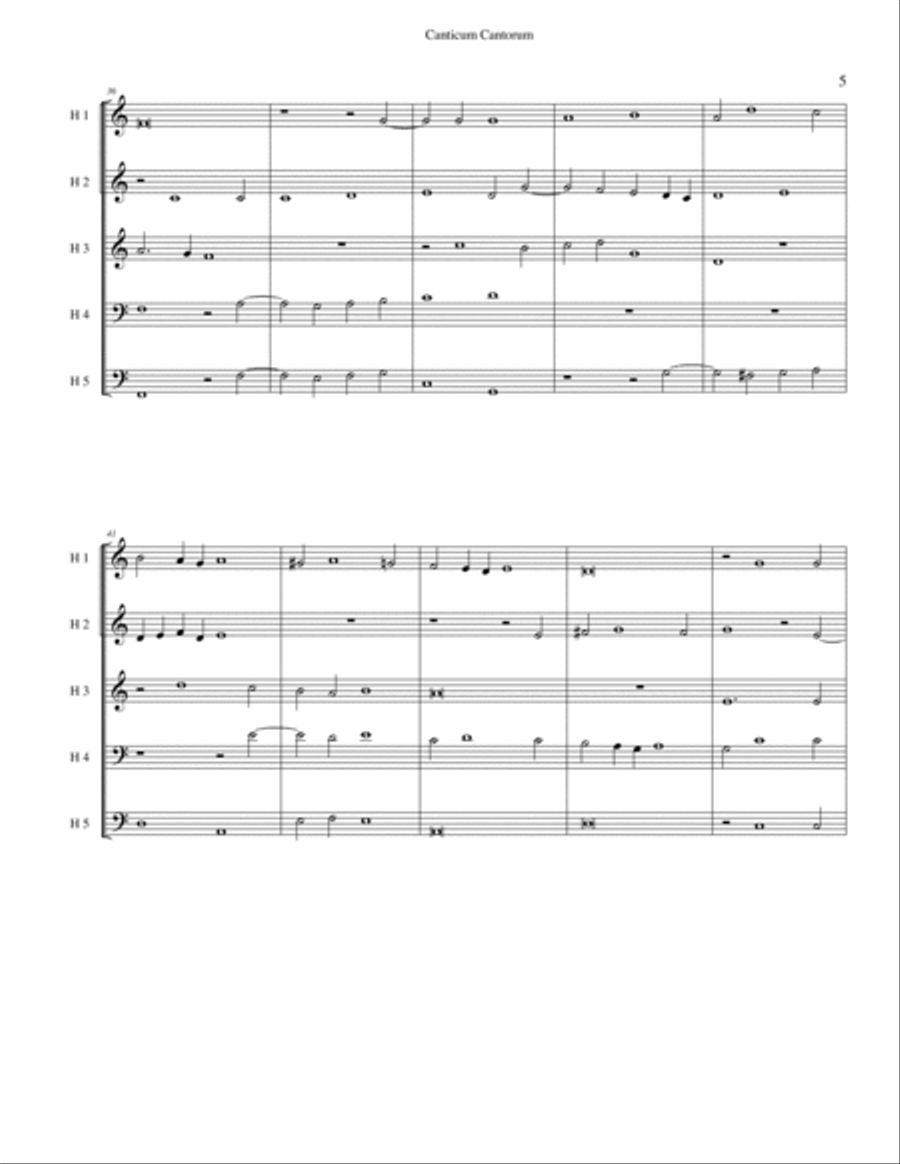Osculetur Me Osculetur Me Brass Ensemble scores gallery preview page 5