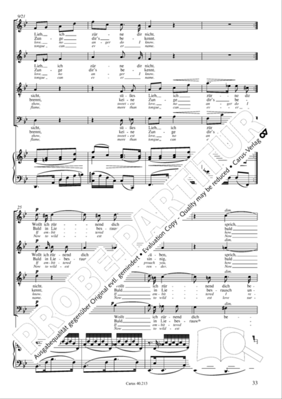 Zigeunerlieder op. 103 Zigeunerlieder op. 103 Choir scores gallery preview page 34
