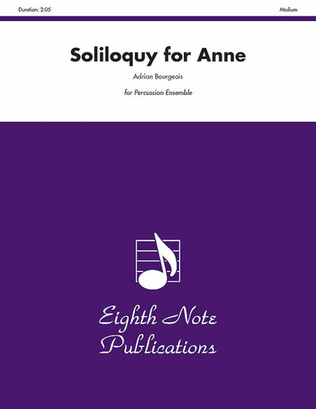 Book cover for Soliloquy for Anne