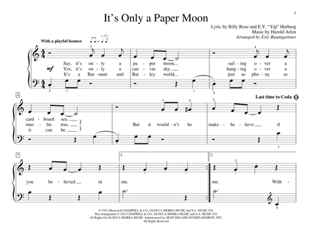 It's Only A Paper Moon
