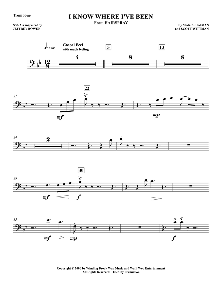 I Know Where I'VE Been Concert Band scores gallery preview page 3