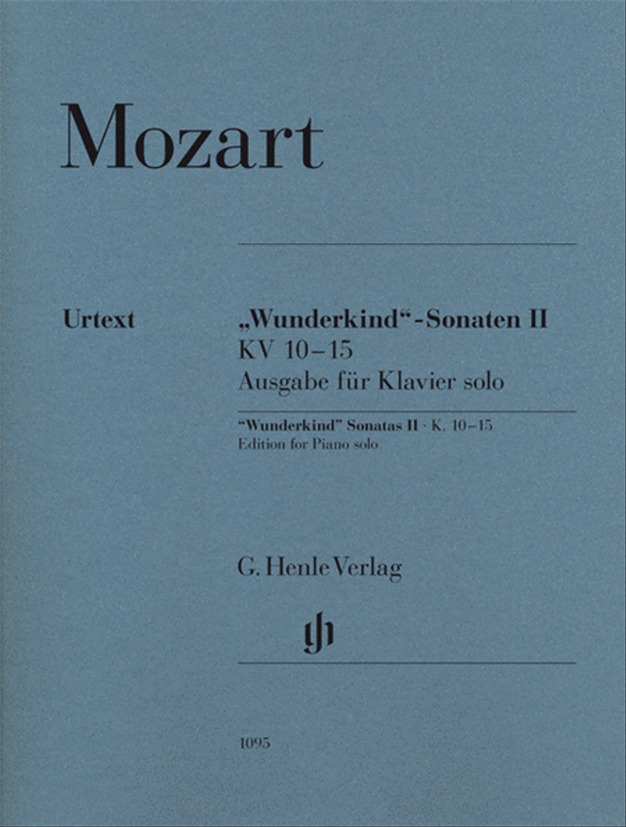 “Wunderkind” Sonatas, Volume 2, K. 10-15