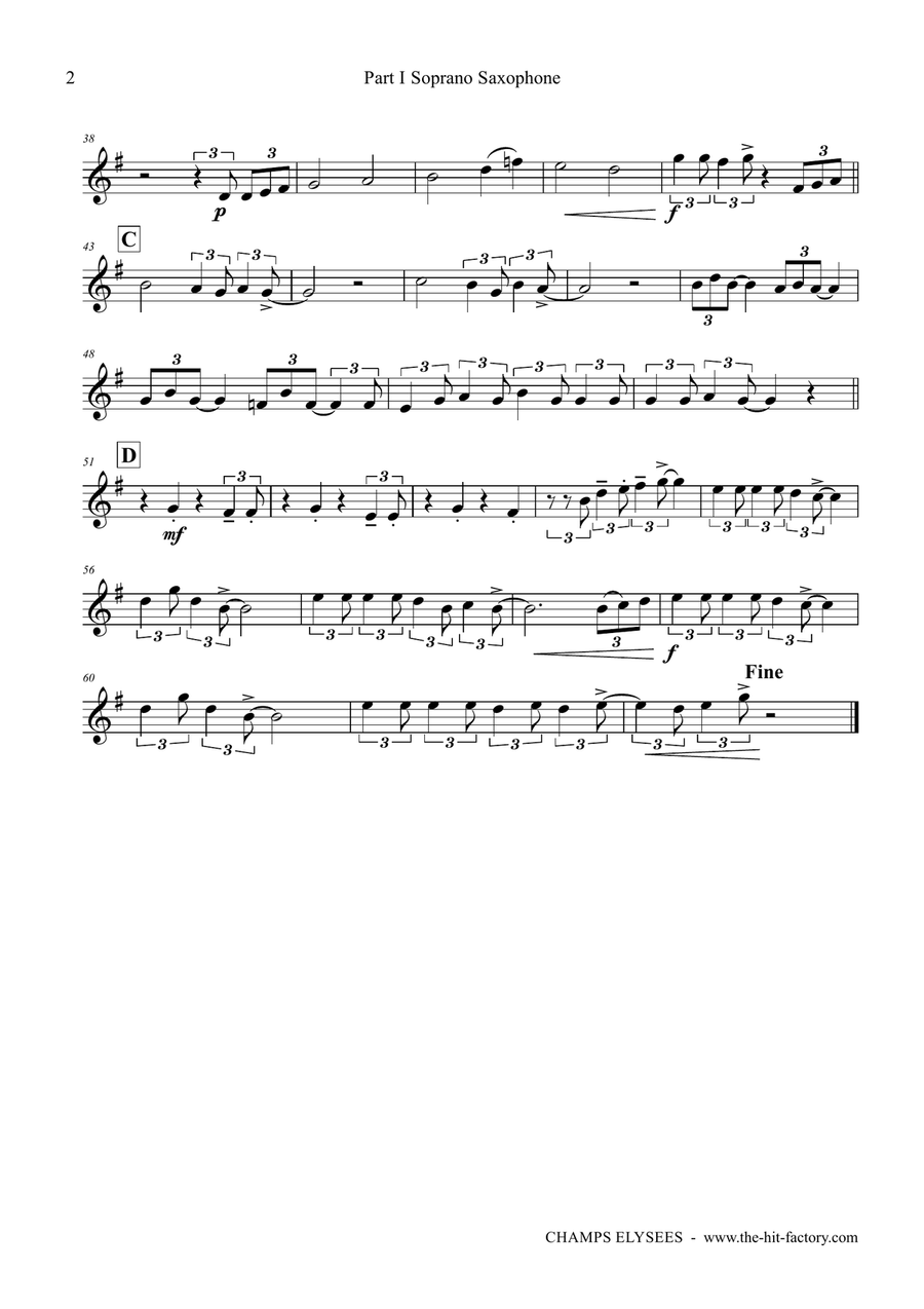 Champs Elysees by Thomas Graf - Woodwind Quartet - Digital