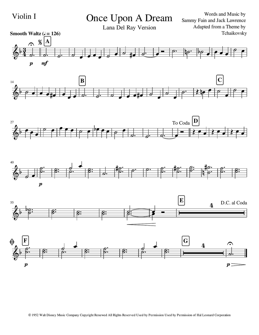 Once Upon A Dream String Orchestra scores gallery preview page 5