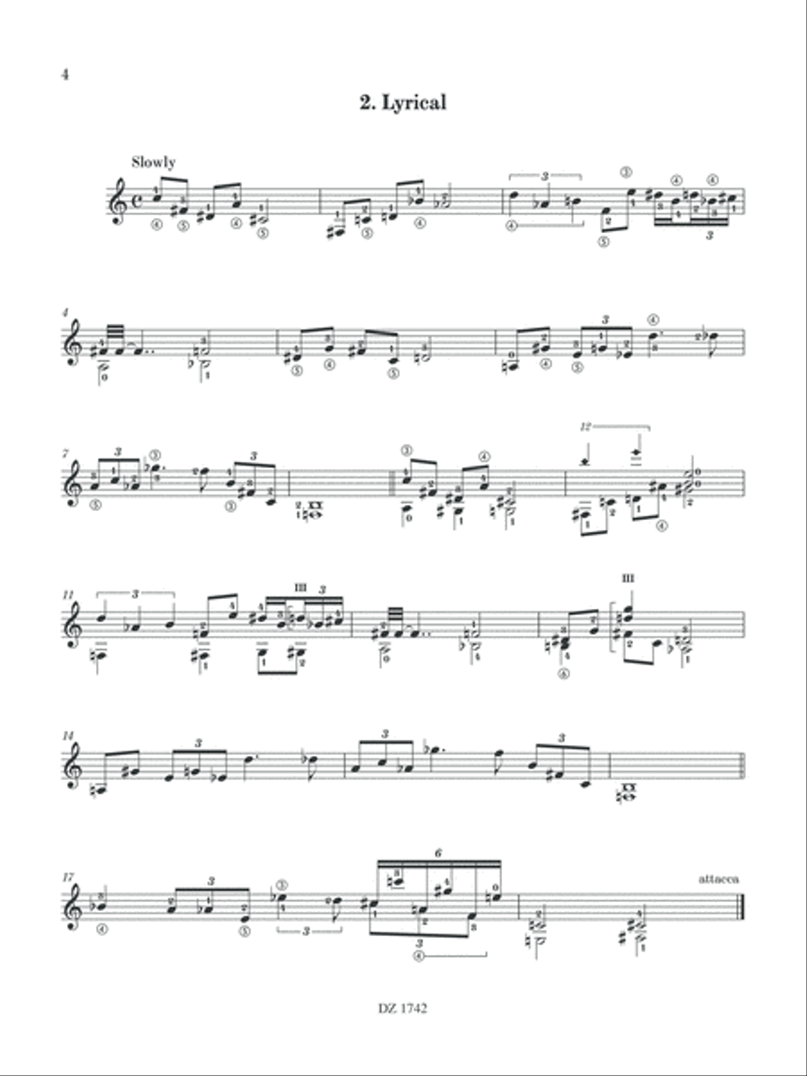 Partita II - Finland, opus 19 Classical Guitar scores gallery preview page 4