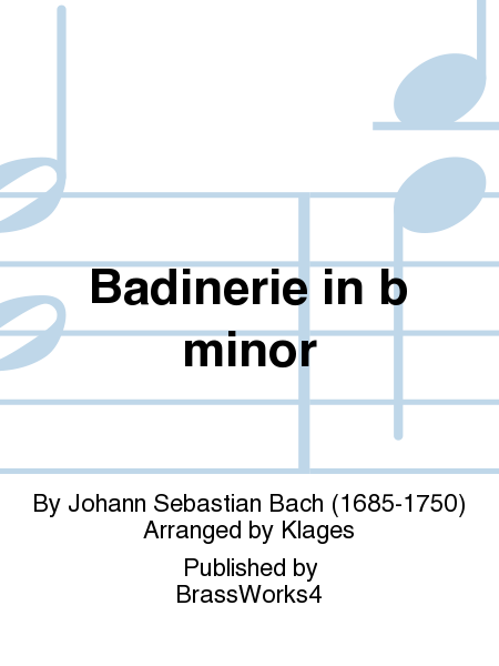 Badinerie in b minor