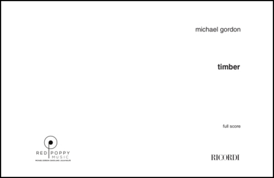 Timber Timber Percussion Ensemble scores gallery preview page 1