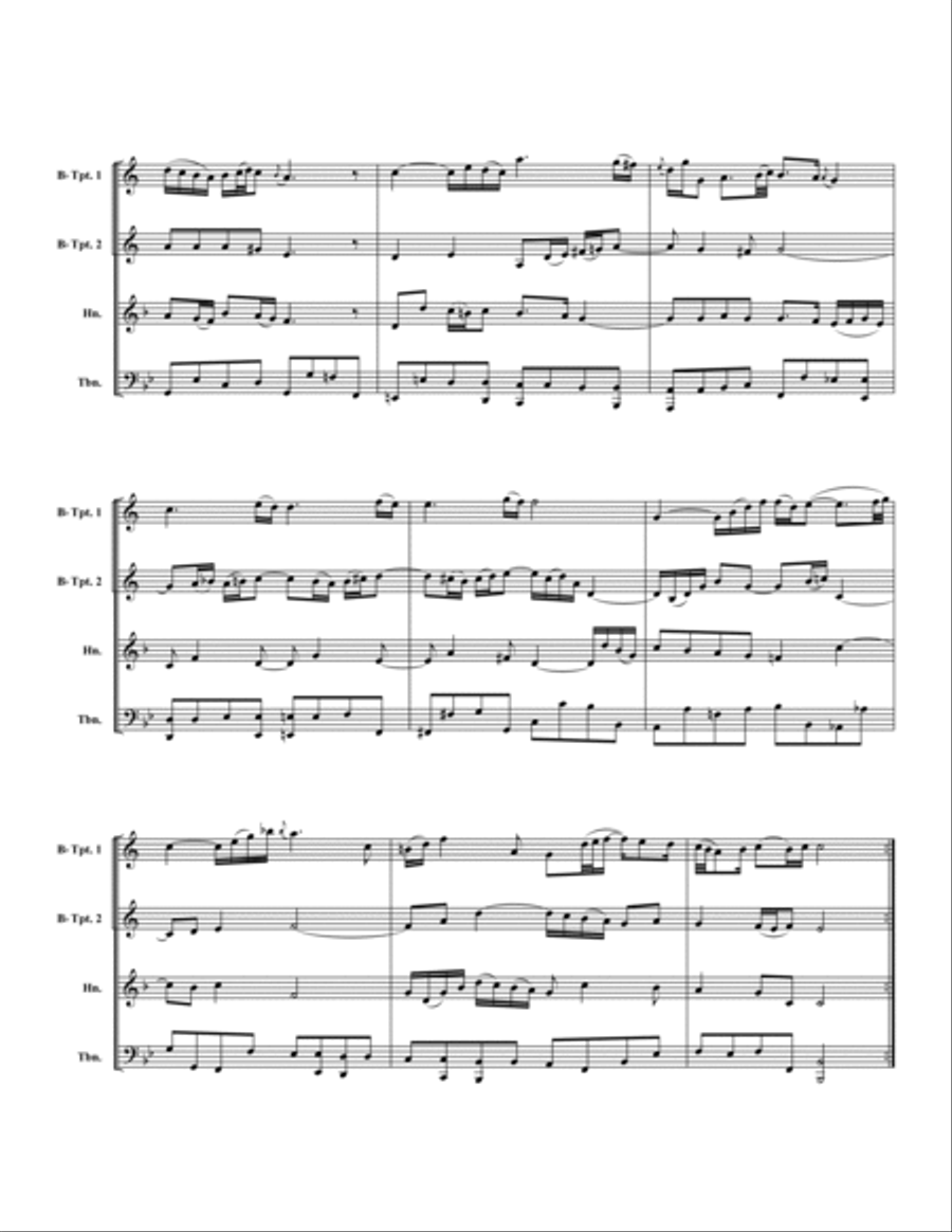 Ceremonial Music for Brass Quartet Brass Quartet scores gallery preview page 2