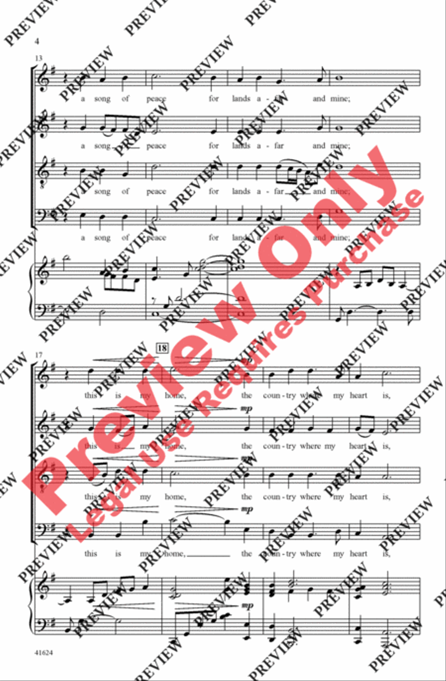 Song of Peace - SoundTrax CD (CD only) Choir scores gallery preview page 4