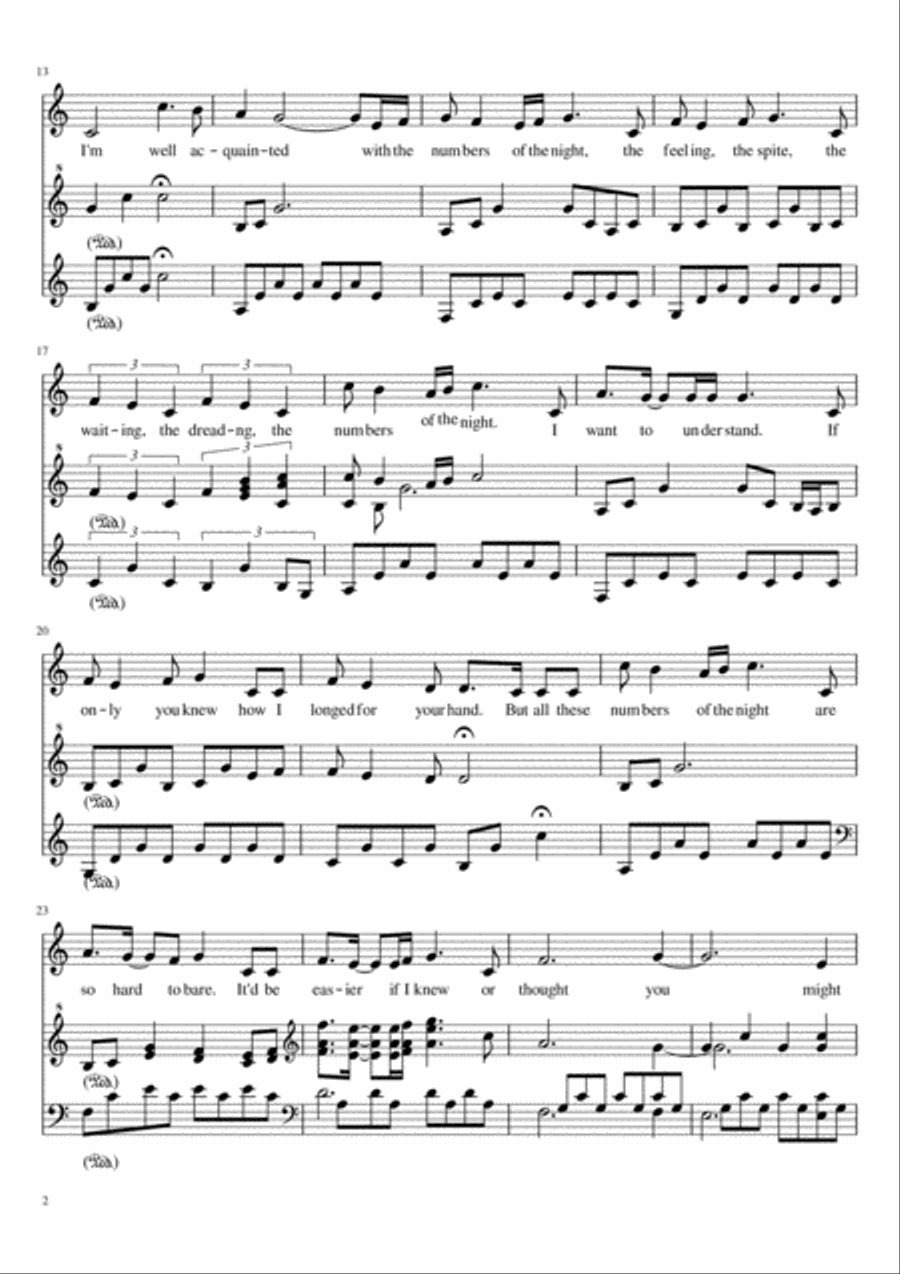 Numbers of the Night Voice scores gallery preview page 3