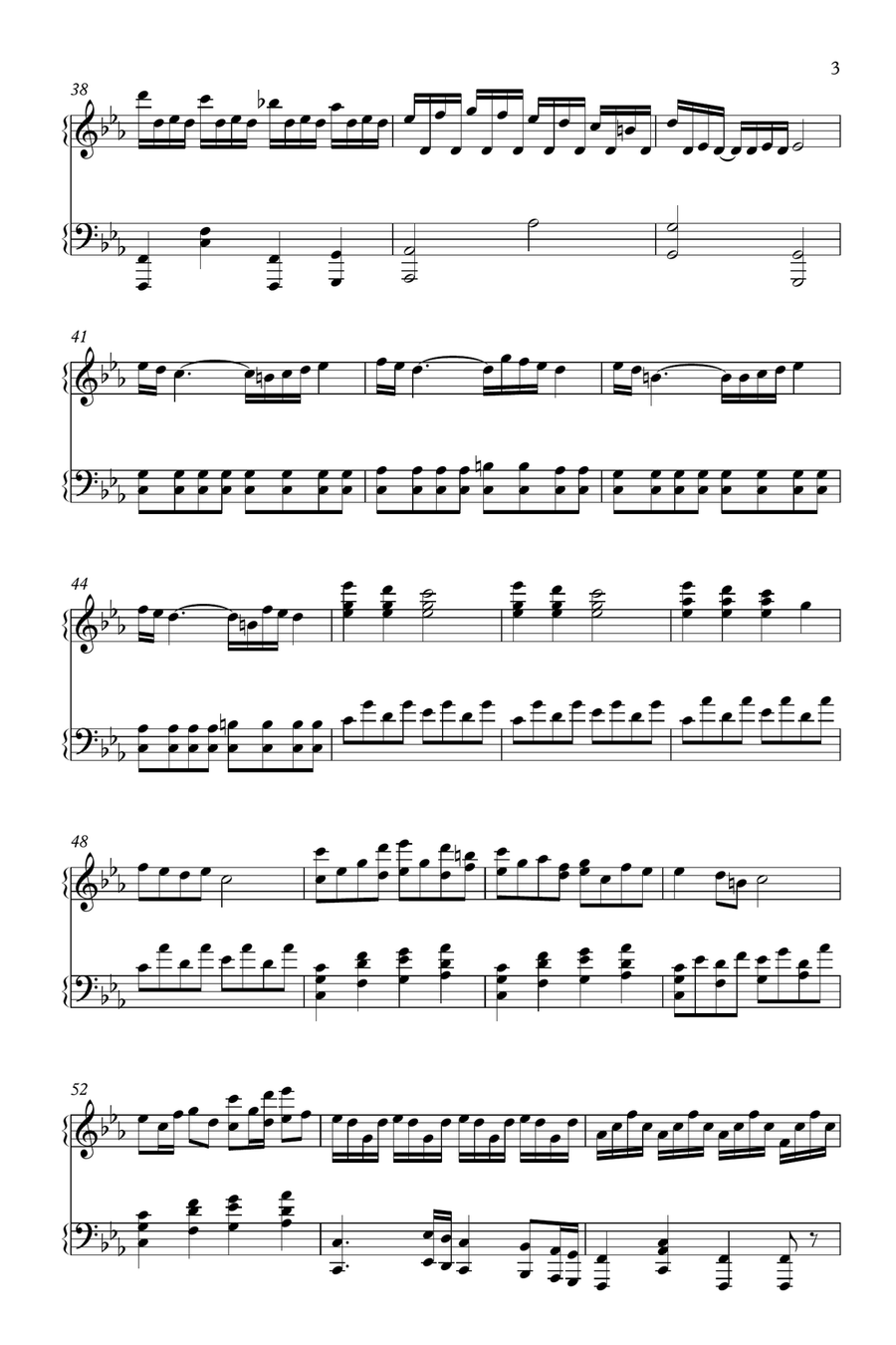Mein Herz Brennt Piano Solo scores gallery preview page 3