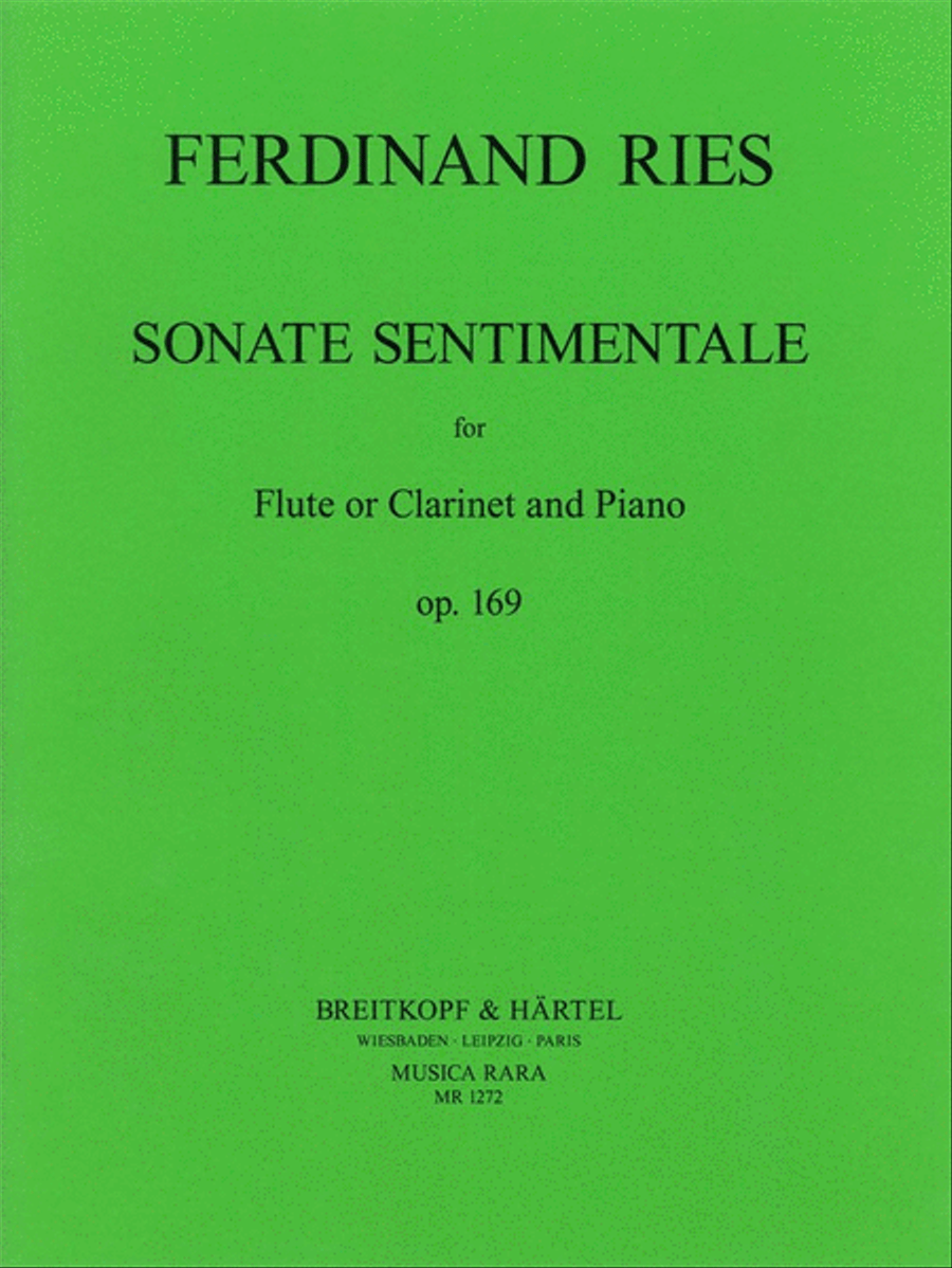 Sonate sentimentale Op. 169 Flute Solo scores gallery preview page 1