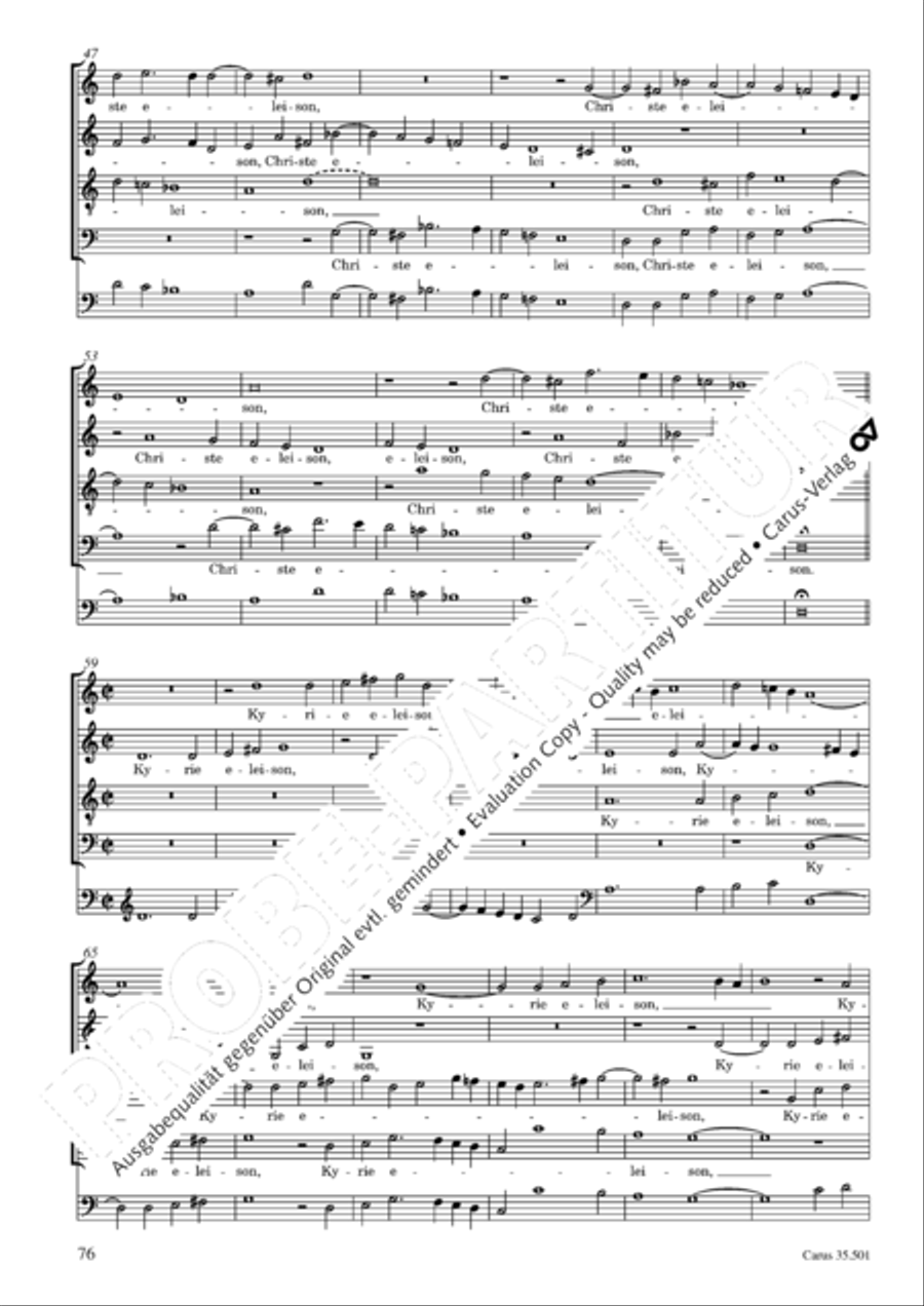 Palestrina: Masses and individual movements Score scores gallery preview page 91