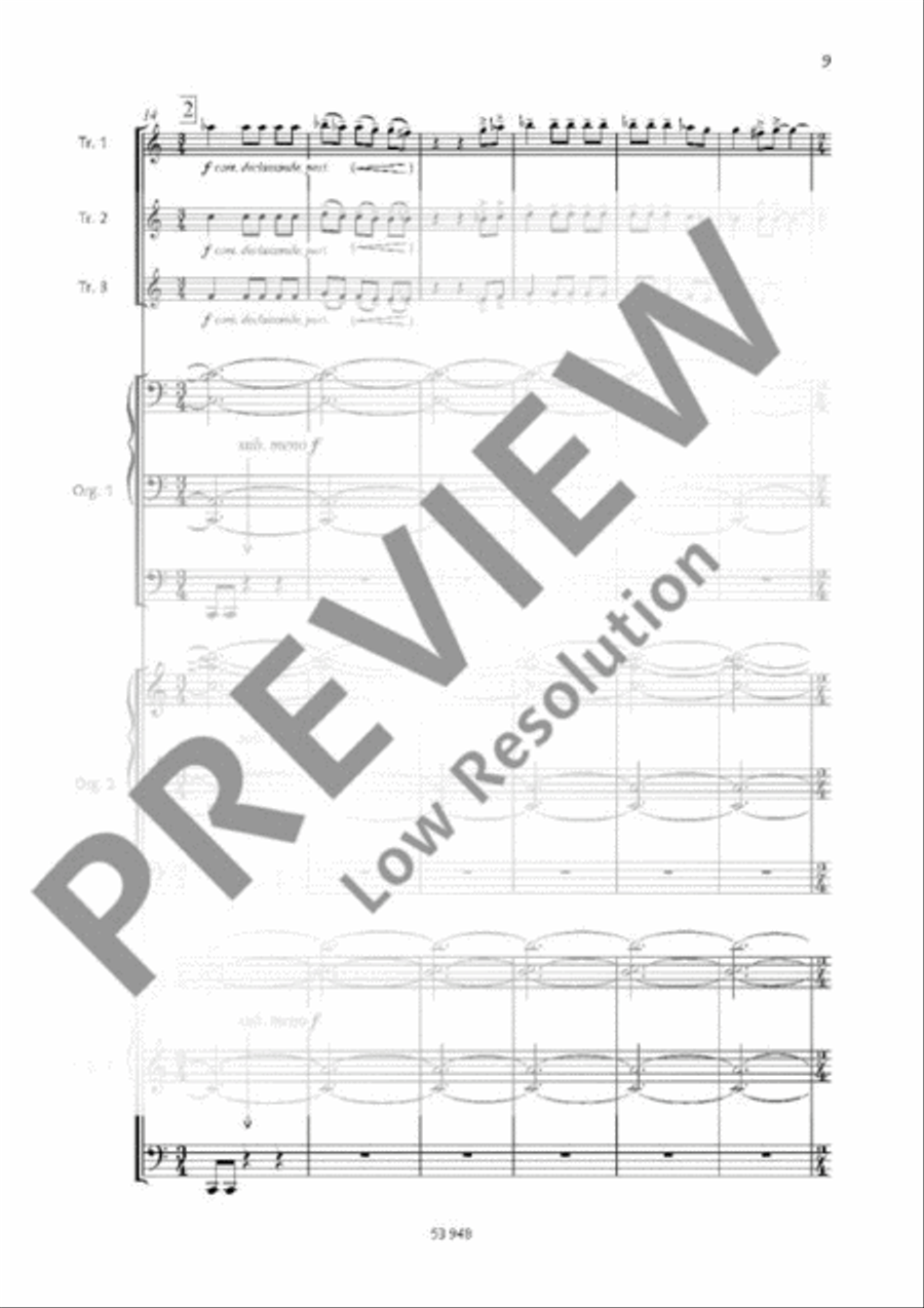 Dies irae Trumpet Trio scores gallery preview page 4