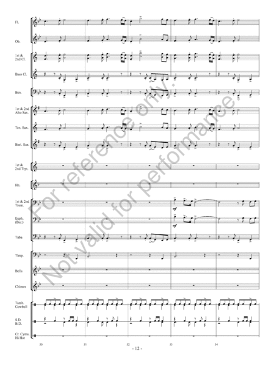 O Come All Ye Faithful O Come All Ye Faithful Concert Band scores gallery preview page 13