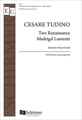 Book cover for Two Renaissance Madrigal Laments