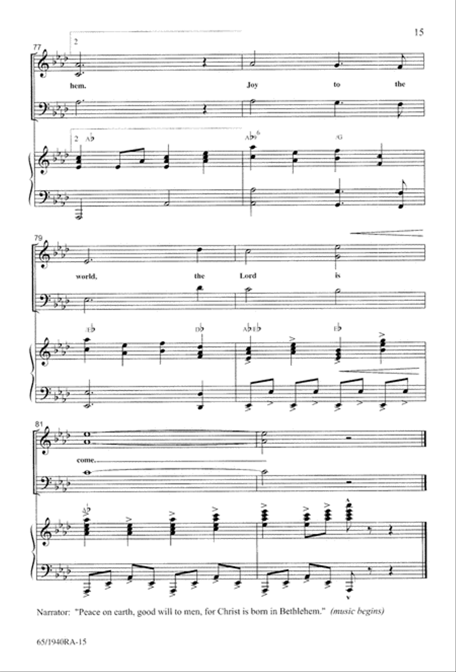 We Will Know Peace 3-Part scores gallery preview page 17