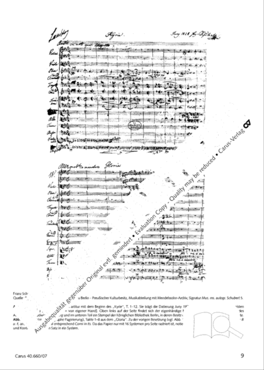 Mass in E flat major (Messe in Es) image number null