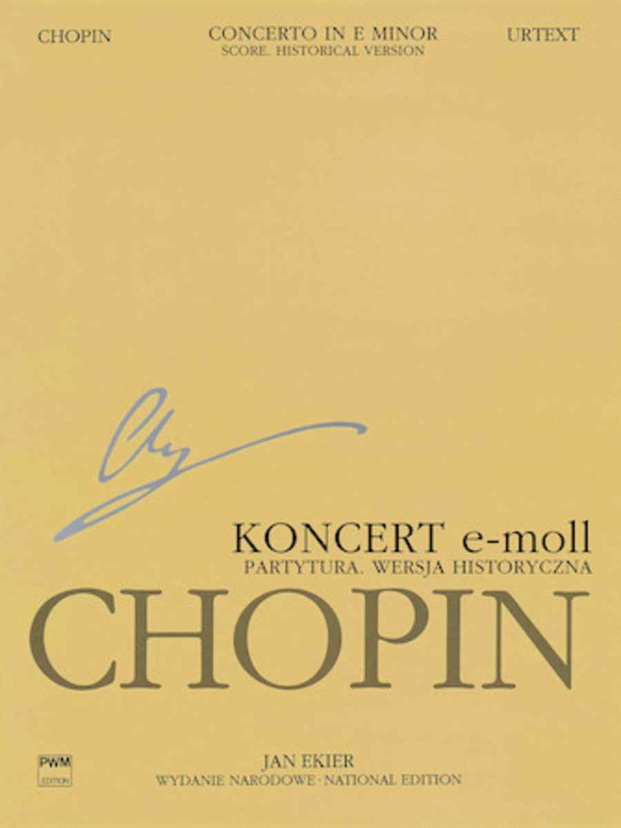 Concerto in E minor Op. 11 for Piano and Orchestra - Historical Version Orchestra scores gallery preview page 1