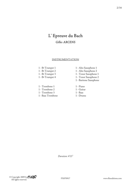 L'epreuve du Bach image number null