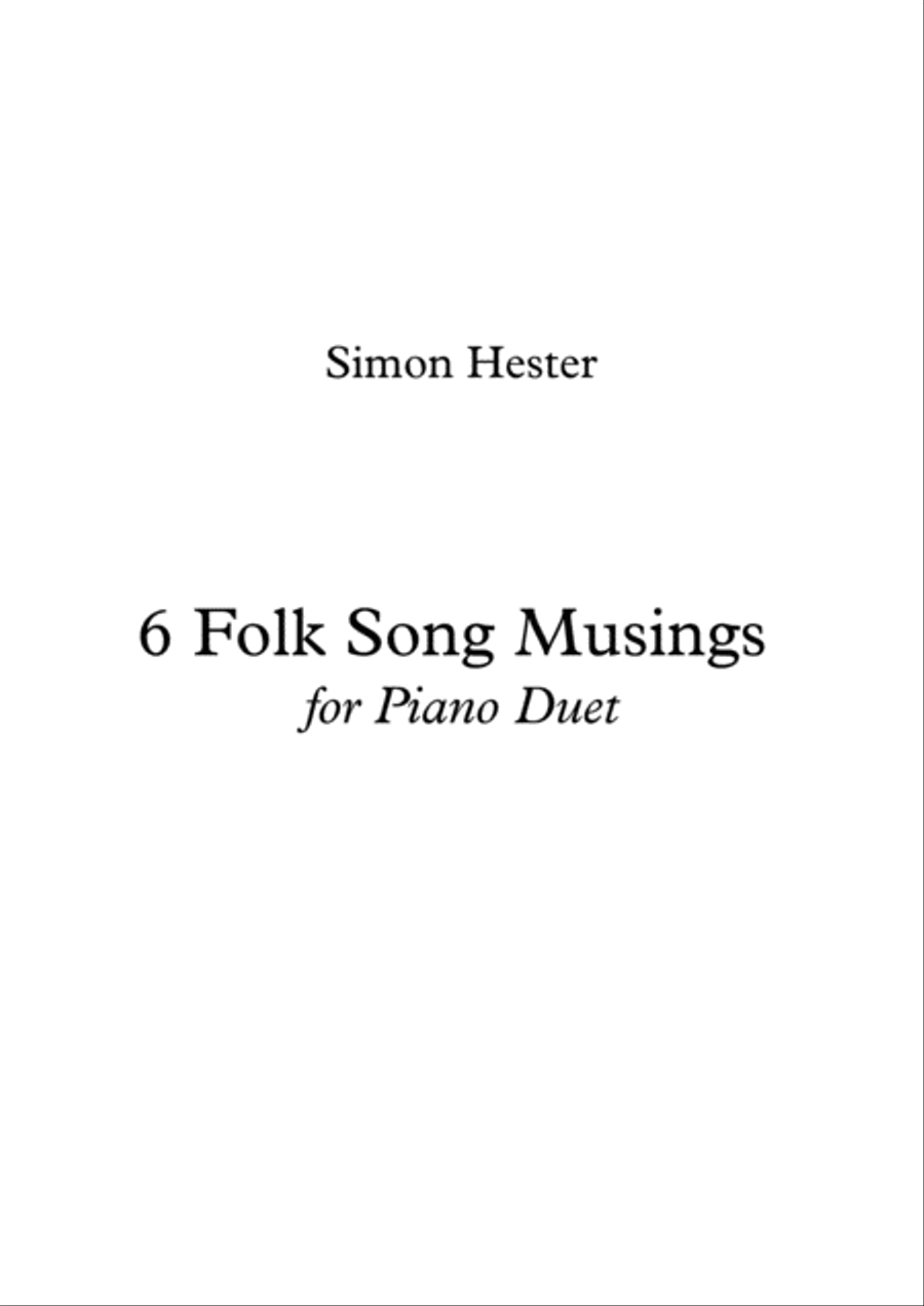 6 Folk Song Musings Piano scores gallery preview page 1