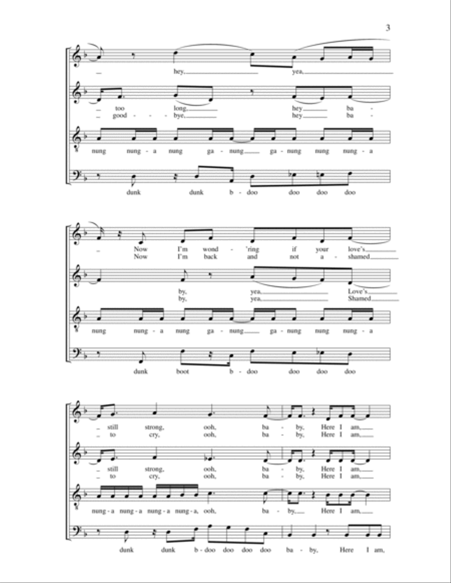 Signed, Sealed, Delivered I'm Yours 4-Part scores gallery preview page 3