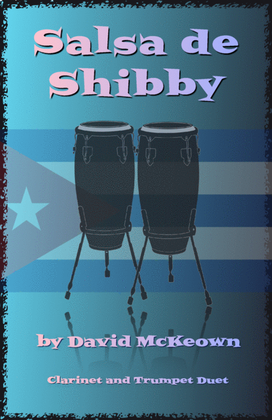 Book cover for Salsa de Shibby, for Clarinet and Trumpet Duet