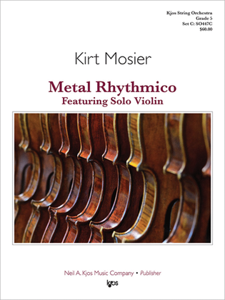 Book cover for Metal Rhythmico, Featuring Solo Violin