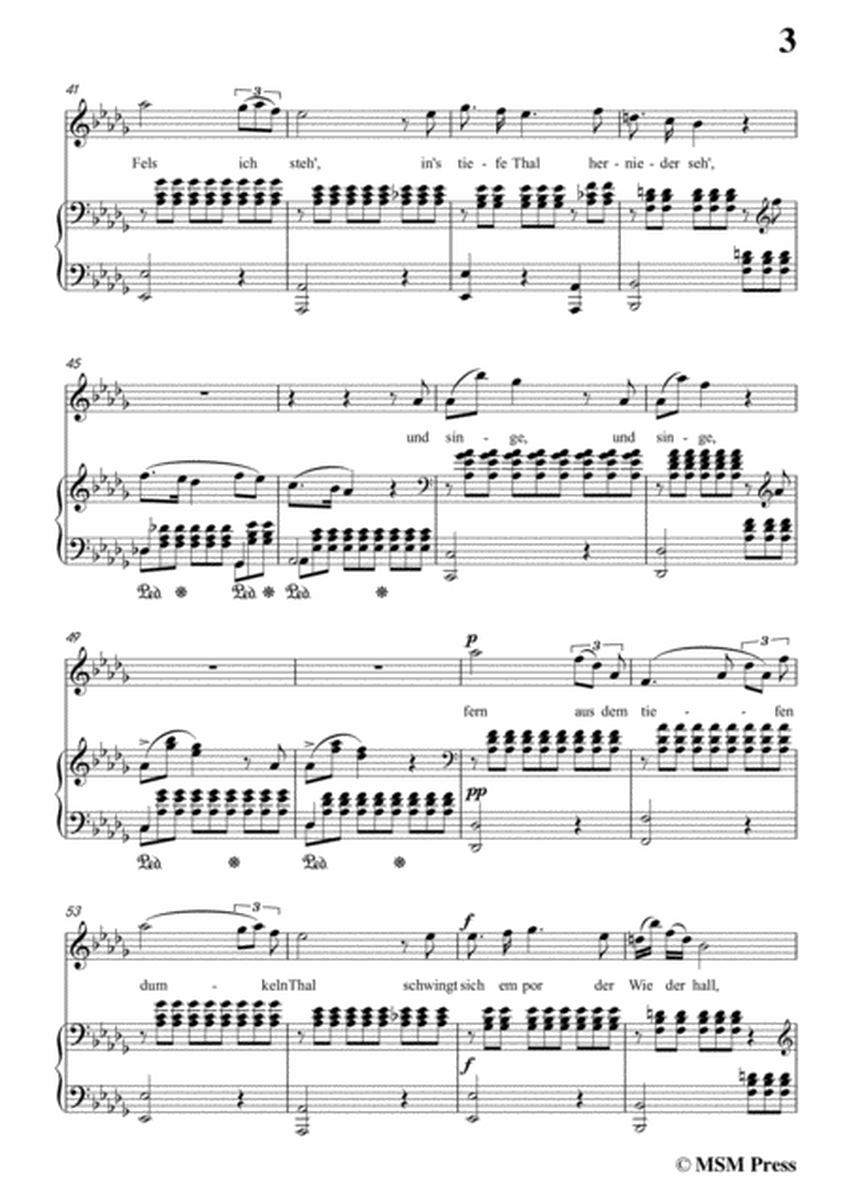 Schubert-Der Hirt auf dem Felsen,Op.129,in D flat Major,for Voice&Piano image number null