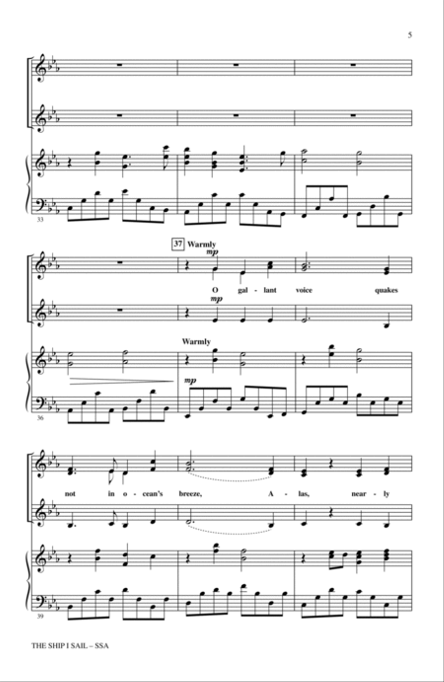 The Ship I Sail SSA scores gallery preview page 4