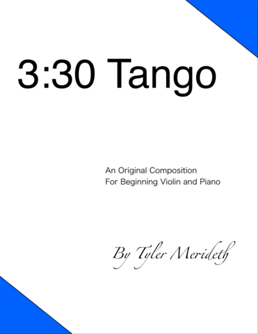 3:30 Tango (Violin) Violin Solo scores gallery preview page 1