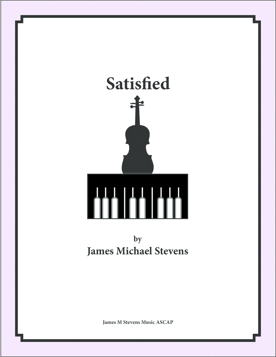 Satisfied - Violin & Piano Violin Solo scores gallery preview page 1